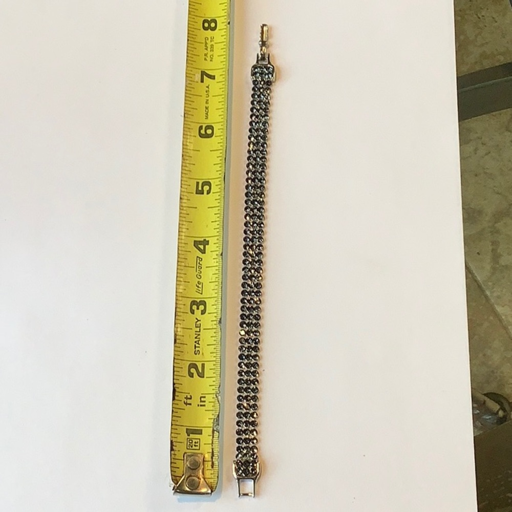 Swarovski bracelet silver tone